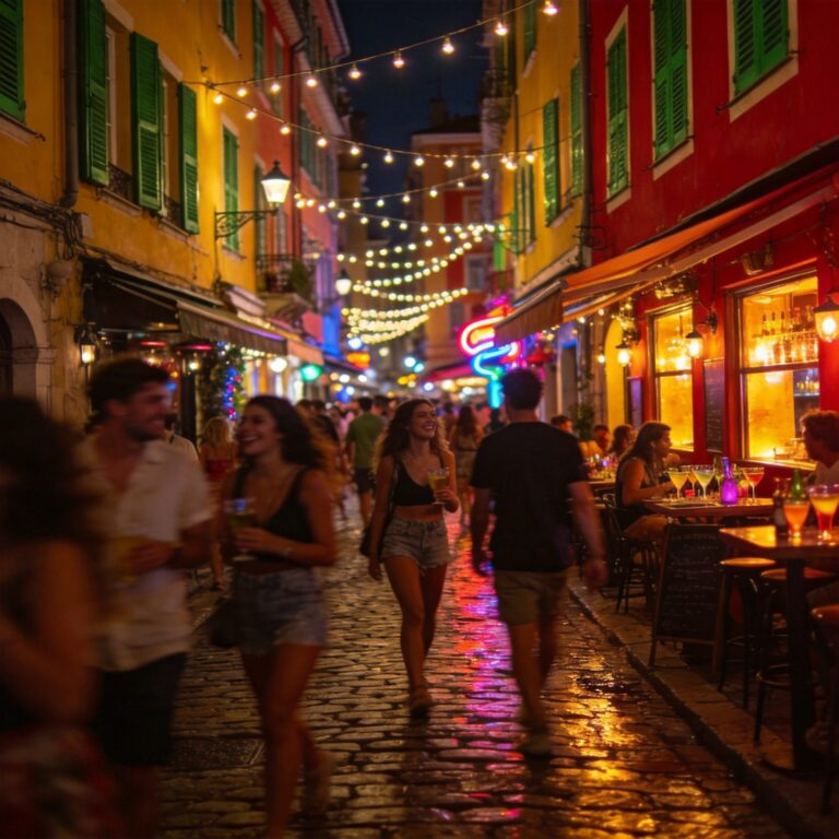 Vie nocturne Vieux Nice — ruelles bares coquetéis